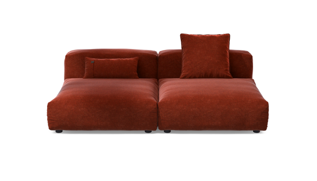 vetsak | Sofa Set 01 Large - Suave - Saffron | Modular Sofa | 3.5 Seater