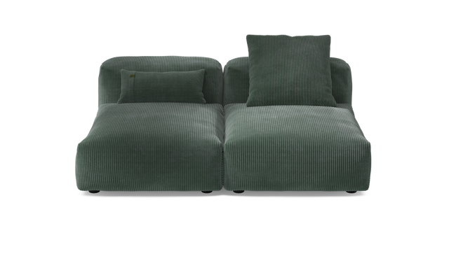 vetsak | Sofa Set 01 Medium - Cord Velour - Hunter | Modular Sofa | 2.5 Seater