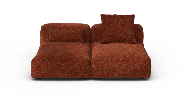 vetsak | Sofa Set 01 Medium - Nub - Sienna | Modular Sofa | 2.5 Seater