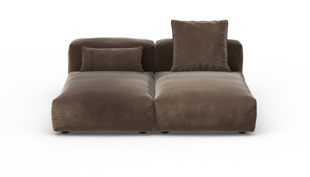 vetsak | Sofa Set 01 Medium - Suave - Espresso | Modular Sofa | 2.5 Seater