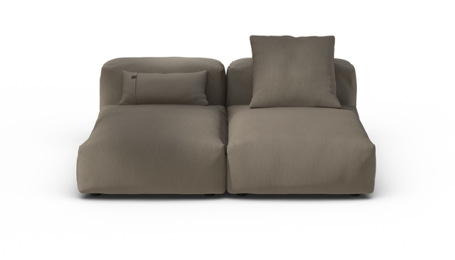 vetsak | Sofa Set 01 Medium - Terrain - Driftwood | Modular Sofa | 2.5 Seater