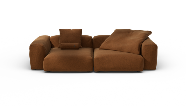 vetsak | Sofa Set 02 Large - Pebble - Sundried | Modular Sofa | 3.5 Seater | Big Sofa