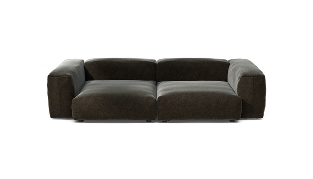vetsak | Sofa Set 02 Large - Suave - Anthracite | Modular Sofa | 3.5 Seater | Big Sofa