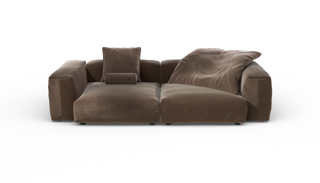 vetsak | Sofa Set 02 Large - Suave - Espresso | Modular Sofa | 3.5 Seater | Big Sofa