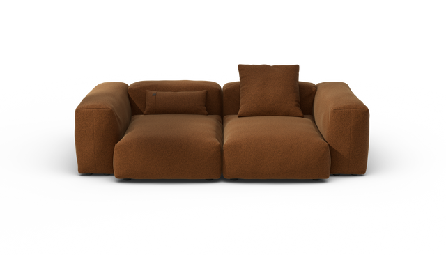 vetsak | Sofa Set 02 Medium - Pebble - Sundried | Modular Sofa | 2.5 Seater | Big Sofa