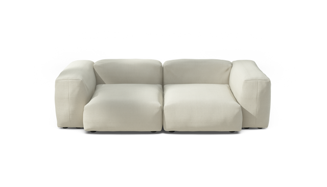 vetsak | Sofa Set 02 Medium - Pique - Creme | Modular Sofa | 2.5 Seater | Big Sofa