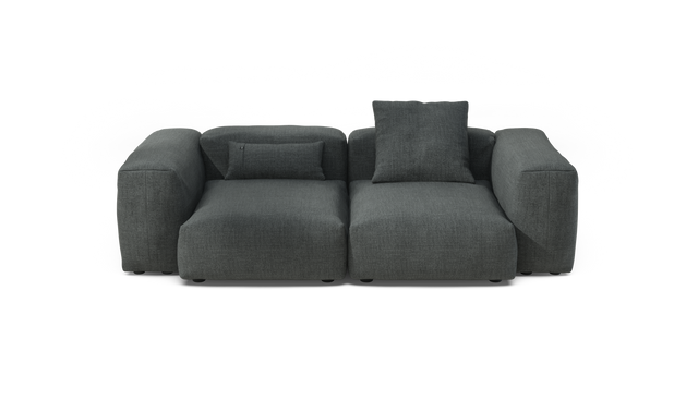 vetsak | Sofa Set 02 Medium - Pique - Dark Grey | Modular Sofa | 2.5 Seater | Big Sofa