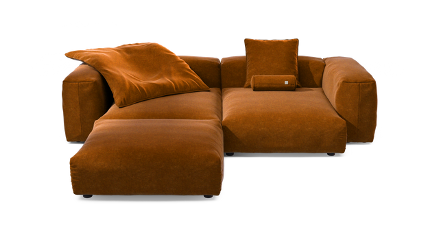 vetsak | Sofa Set 03 - Suave - Honey | Modular Sofa | 3.5 Seater | Big Sofa | Corner Sofa