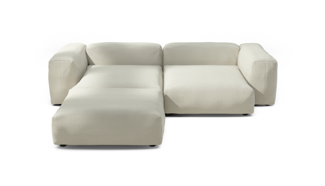 vetsak | Sofa Set 03 - Pique - Creme | Modular Sofa | 3.5 Seater | Big Sofa | Corner Sofa