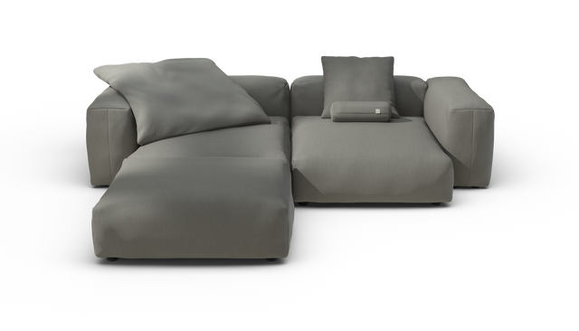 vetsak | Sofa Set 03 - Terrain - Flint | Modular Sofa | 3.5 Seater | Big Sofa | Corner Sofa