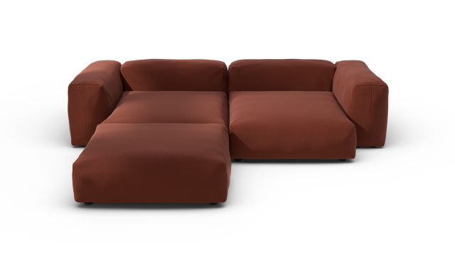 vetsak | Sofa Set 03 - Terrain - Saffron | Modular Sofa | 3.5 Seater | Big Sofa | Corner Sofa