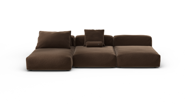 vetsak | Sofa Set 04 - Pebble - Umber | Modular Sofa | 5 Seater | Big Sofa