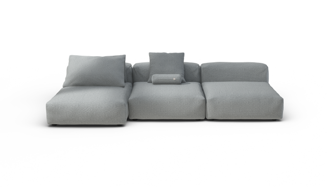 vetsak | Sofa Set 04 - Ridge - Limestone | Modular Sofa | 5 Seater | Big Sofa