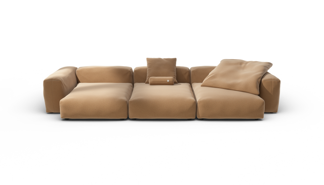 vetsak | Sofa Set 05 - Pique - Wheat | Modular Sofa | 5 Seater | Big Sofa | Corner Sofa