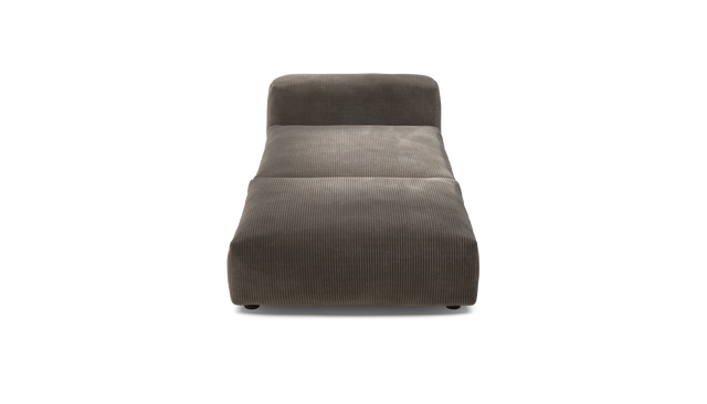 vetsak | Sofa Set 07 - Sun Lounger - Cord Velour - Mocha | Modular Sofa | 2 Seater | Daybed | Chaiselounge
