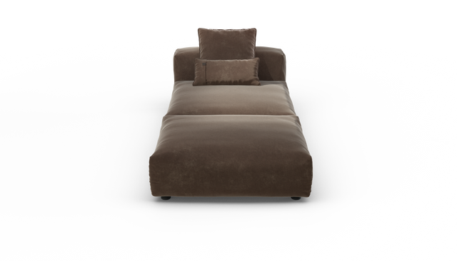 vetsak | Sofa Set 07 - Sun Lounger - Suave - Espresso | Modular Sofa | 2 Seater | Daybed | Chaiselounge