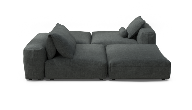 vetsak | Sofa Set 08 - Daybed - Pique - Dark Grey | Modular Sofa | 6 Seater | Outdoor Island | Double lounger