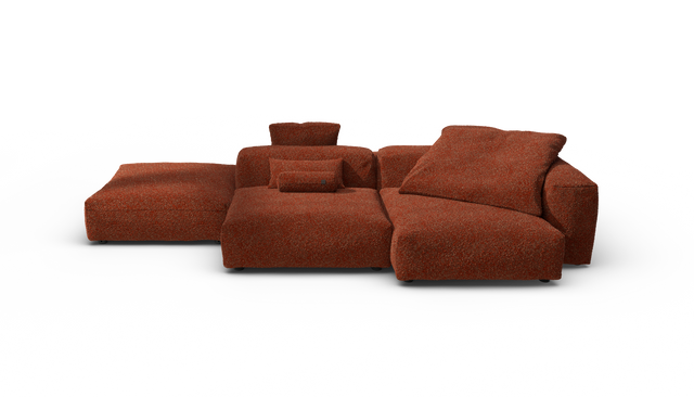 vetsak | Sofa Set 09 - The Island - Nub - Sienna | Modular Sofa | 7 Seater | Sofa Island