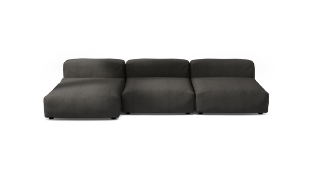 vetsak | Sofa Set 04 - Herringbone - Dark Grey | Modular Sofa | 5 Seater | Big Sofa